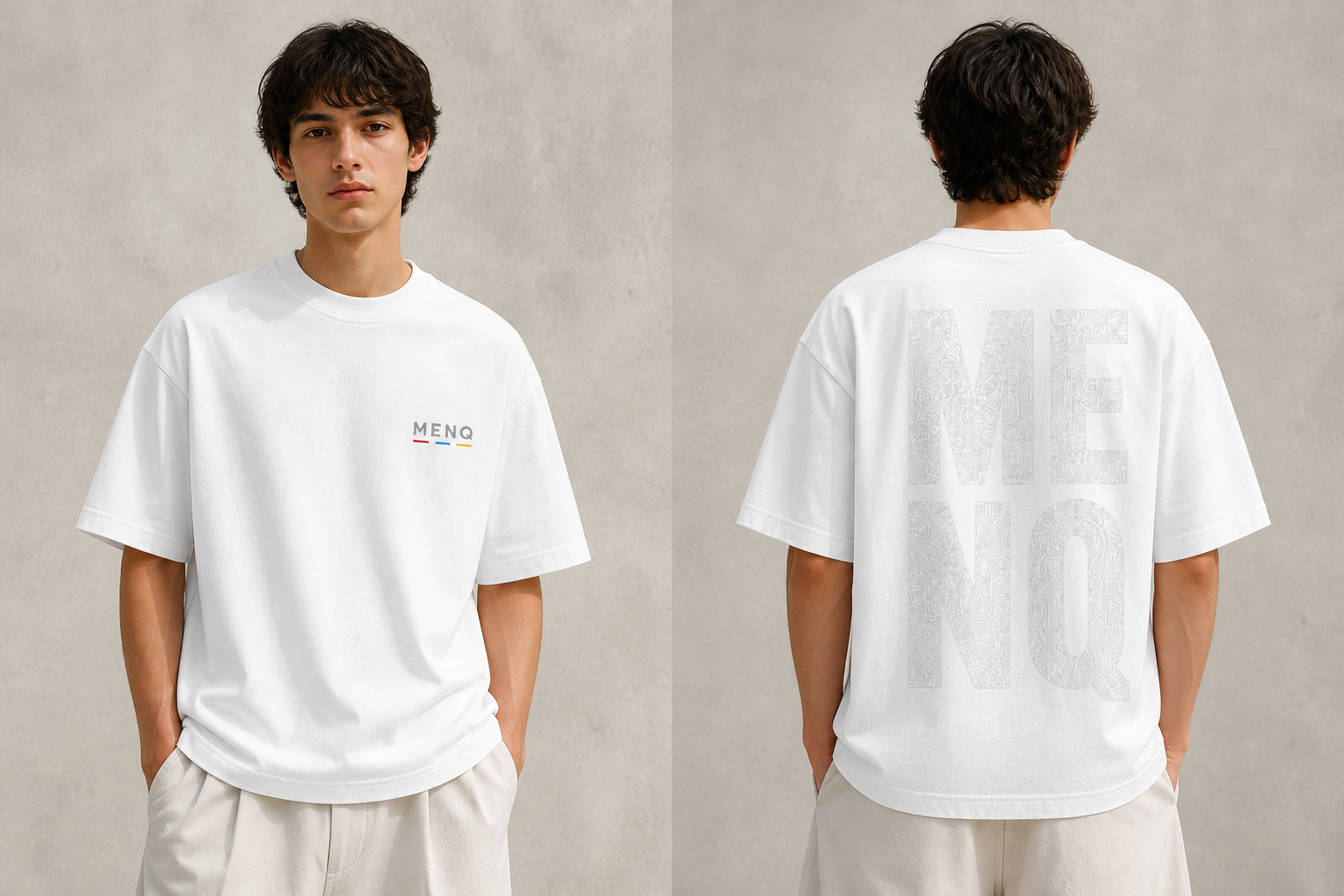 Monogram, вид спереди, Белый